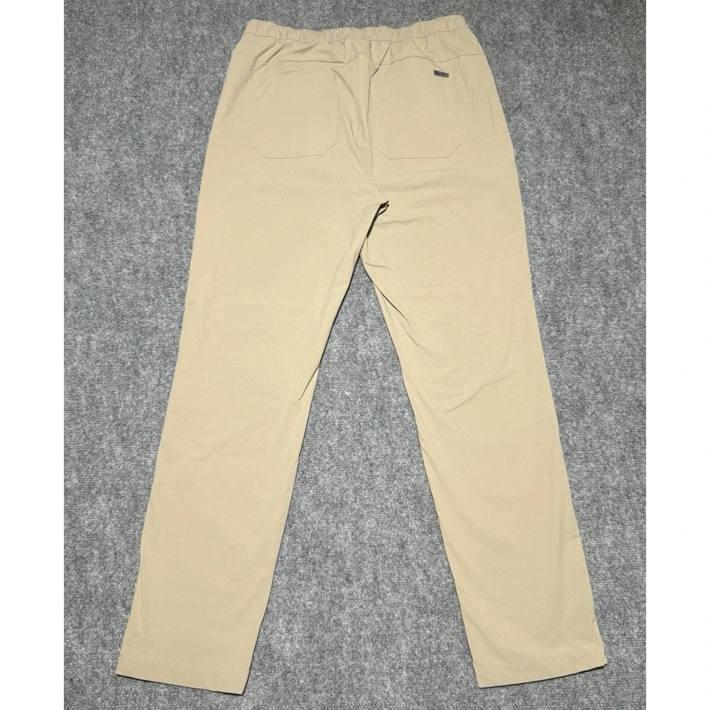 Figs Pro Scrub Pants Adult Large Beige Brown 5 Pocket Performance ~ 32X31